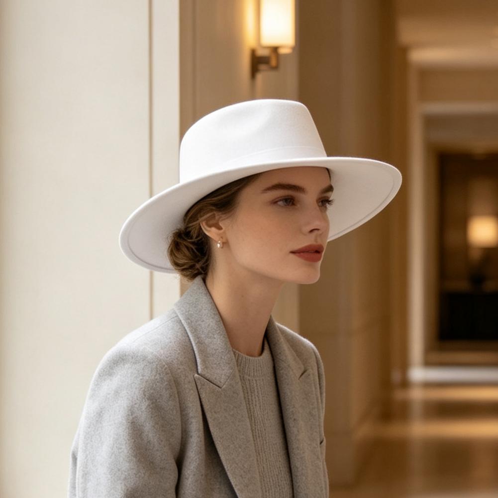Wide Brim Fedora for Women Ver - Fedora Hat Wool review and price