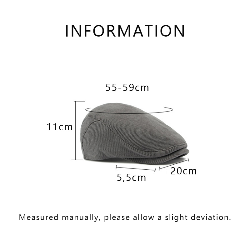 Corduroy Flat Cap for Men Wome - Newsboy Cap Ivy review and price