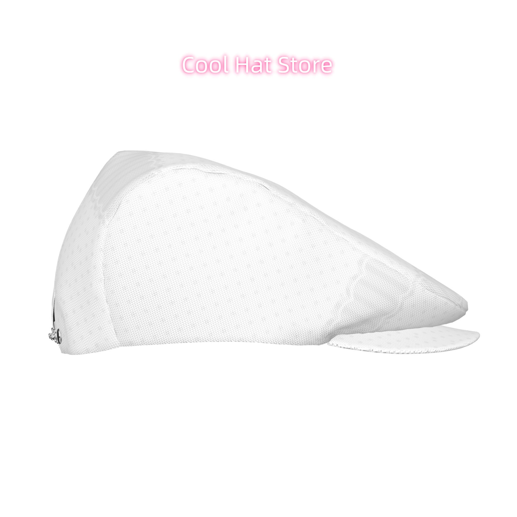 White Polka Dot Lace Trim Men  - Newsboy Cap Ivy review and price